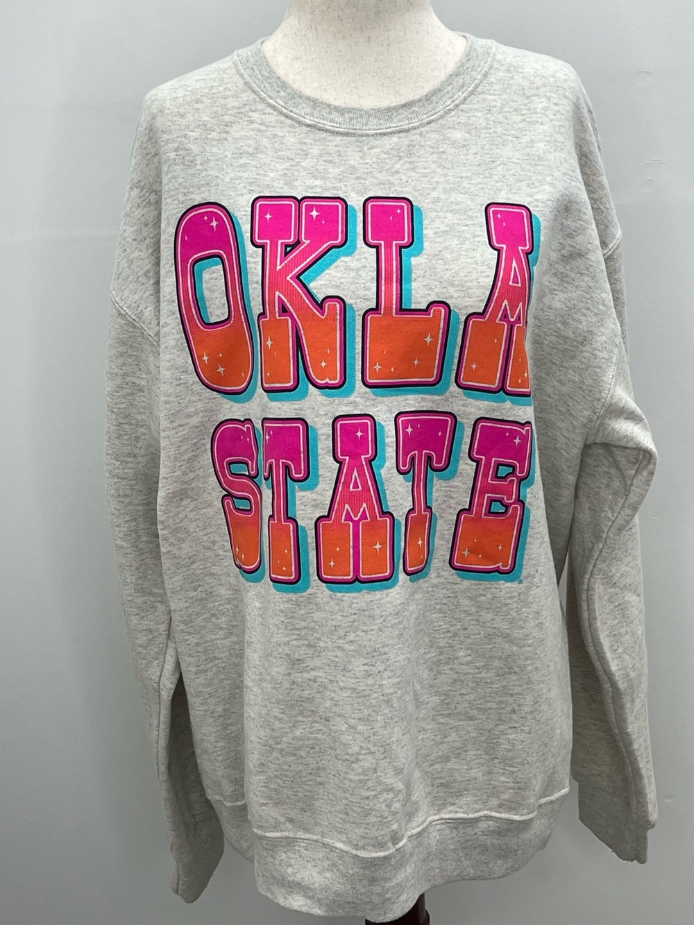 Oklahoma State OSU Cowboy Boot Sunflower Western Women’s Sweatshirt Medium - Picture 1 of 9